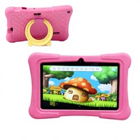 Tablet Anak 7 Inci Android 12 Quad Core Layar IPS 32GB 2GB RAM USB Tipe C Perangkat Pembelajaran Edukatif