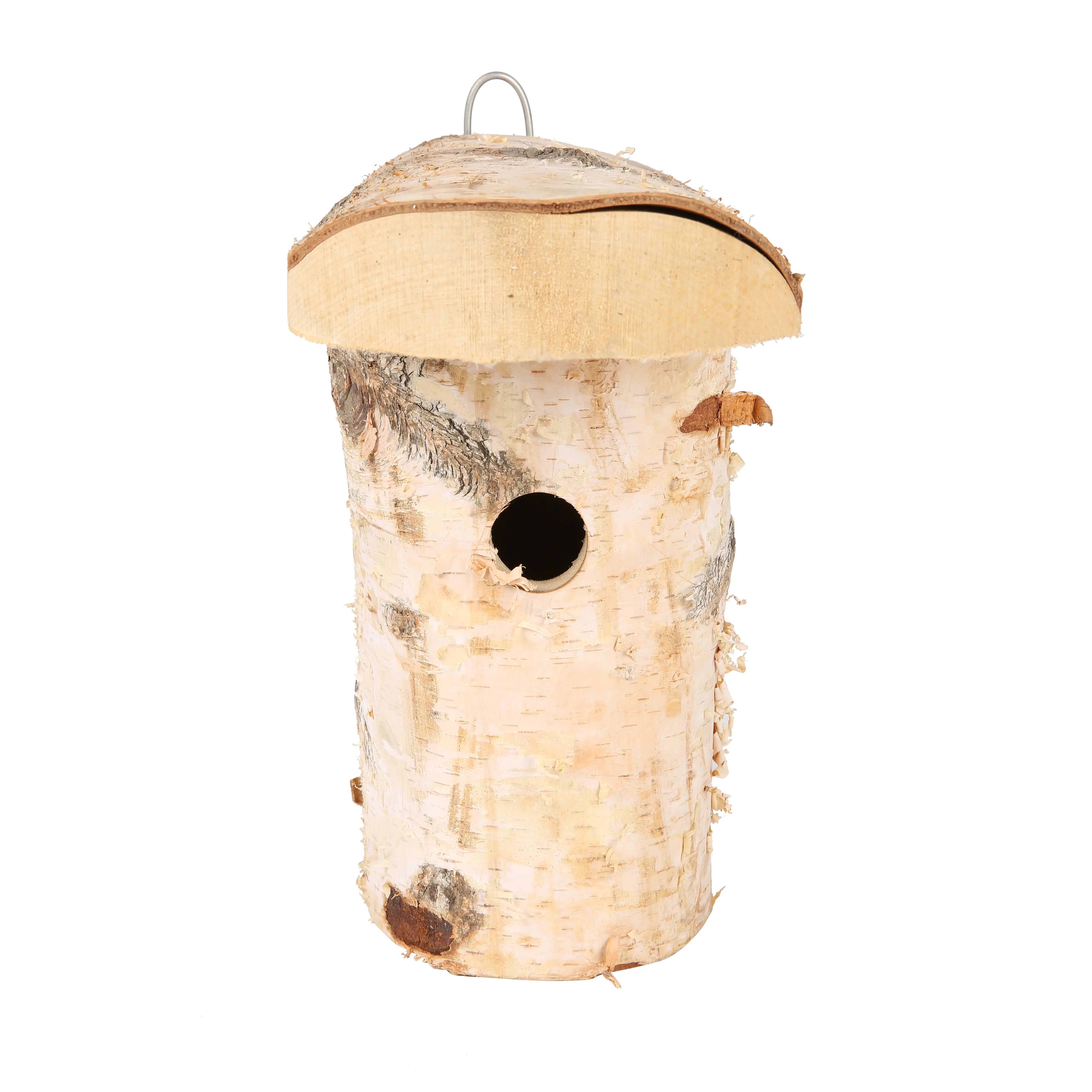 Hot Sale Plywood Birch Bird House Bird Nesting Box With Bark Tree Live Birds All Types