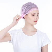 Casquette bouffante jetable en PP non tissé avec clip, certifiée CE ISO13485, pour usage en usine alimentaire et salle blanche
