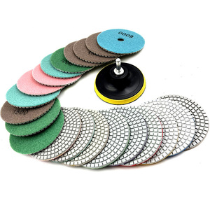 <span class=keywords><strong>XHD</strong></span> 80/100/125/180mm 7 étapes d'épaisseur 3mm tampons de polissage de pierre de diamant humide pour cadeau de granit: #50,#100,#200,#400,#800,#1500,#3000 - Product Image 5