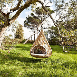 Villa en plein air hôtel créatif moderne nid forme jardin balançoire plage piscine aluminium cadre rotin <span class=keywords><strong>suspendu</strong></span> <span class=keywords><strong>soleil</strong></span> <span class=keywords><strong>lit</strong></span> - Product Image 4