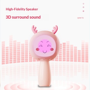 Microphone et haut-parleur intégrés pour enfants, <span class=keywords><strong>jouet</strong></span> de karaoké pour bébé, éducation précoce, portable - Product Image 5