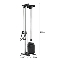 Máquina de Fitness Integral para el Hogar, Estación de Poleas Multigimnasio para Culturismo, Entrenamiento de Fuerza, Gimnasio de Pared con Cable Crossover
