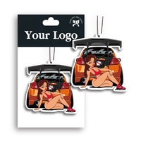 Ensemble de désodorisants avec logo imprimé personnalisé désodorisant initial promotionnel pour voiture pour une utilisation en voiture
