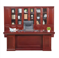 Bureau de direction en bois massif personnalisé avec chaise de bureau Boss President Manager Desk