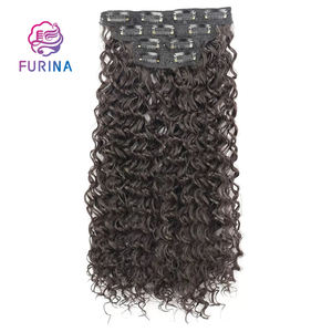 NOUVEAU Novel Fashion Design Wholesale Afro Curly 4 Pcs 11 Clips 22 INCH 200g Colored Hair Extensions for Black Women - Product Image 3