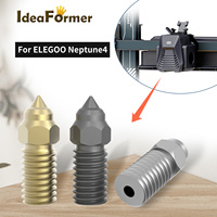 Buse en laiton/acier inoxydable/acier trempé Idea Former 0,2/0,4/0,6/0,8/1,75 mm, pièces de mise à niveau pour imprimante 3D, 5g pour ELEGOO Neptune 4