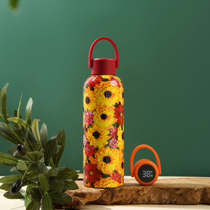 Frascos de vacío personalizados inteligentes Botella de agua térmica Botella de bebida aislada al vacío de doble pared de acero inoxidable - Product Image 6