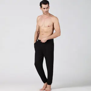 95% bamboo 5% spandex 2021 teenage track Breathable hip pot long black high quality sweat custom summer casual mens pants
