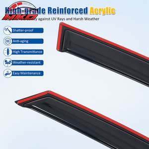 Déflecteurs de vitres en acrylique pour Nissan Altima 13-18 berline, 4 pièces - Intégrés au profil de la fenêtre - Product Image 4