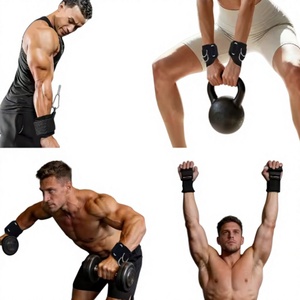 Correas de Muñeca Ajustables de Neopreno para Levantamiento de Pesas, con Protección para las Palmas, Cierre de Gancho y Bucle, Soporte de Agarre para Entrenamiento de Fuerza y Gimnasio - Product Image 3