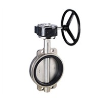 Vanne papillon manuelle à joint EPDM en acier inoxydable SS316L CF3M PN16 de type Wafer