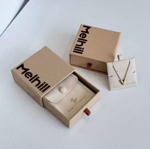 Cloud brown luxury universal hardboard drawer jewelry box silver jewelry accessories necklace bracelet <b>ring</b> packaging box - Product Image 3