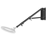 Anneau Lumineux LED 14 18 21 Pouces Support Mural 36 45 55 cm pour Maquillage YouTube, Kit de Vlogging avec Trépied