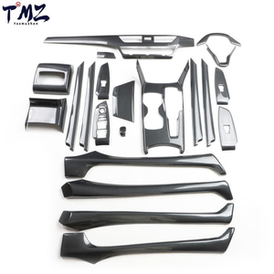 Kit de garnitures décoratives intérieures pour tableau de bord de voiture, motif fibre de carbone noire, pour Honda Accord 10ème génération 2018-2022 RHD - Product Image 1