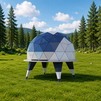 Capsule spatiale habitable préfabriquée, conteneur modulaire intégré, cabine mobile pour le glamping, idéale pour bureau, hôtel, complexe hôtelier, ou séjour en famille.