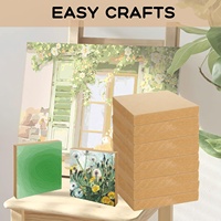 Lot de 20 blocs carrés en MDF E1 non finis, 4x4x1 pouces, en pin, pour artisanat, peinture DIY, écologiques et de première qualité