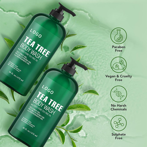 Vente chaude Herbal Tea Tree Body Wash Sulfate Gel Douche Sans Paraben pour Démangeaisons Peau Sèche Antifongique Huile d'Arbre à Thé - Product Image 2