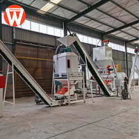 Usine de fabrication d'aliments pour animaux de 1,5 à 2,5 t/h, ensemble complet, ligne de production de granulés d'aliments pour volailles, bovins, bétail, pour ferme avicole et d'élevage