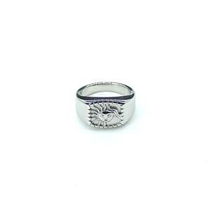 แหวนแฟชั่น สแตนเลส 316L ชุบทอง PVD ลายพระอาทิตย์ เครื่องประดับสำหรับทุกเพศ - Product Image 1