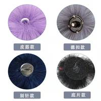 Coloré Élastique Détachable Pompons Faux Boule De Fourrure De Raton Laveur pour Bonnet Chapeaux Pelt Type Tissu pour Vêtements