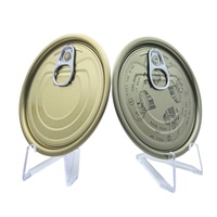 Couvercles de boîtes de conserve en fer blanc TFS à ouverture facile avec anneau de traction, non-rechargeables, logo personnalisé