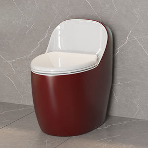 TAME人気新デザインマットレッドブラックグレーカラー、ホワイトカバーシート付きワンピーストイレ、バスルームセラミックトイレボウル - Product Image 6