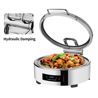 Chauffe-soupe pour restaurant Chauffe-plats électrique Chauffe-plats pour buffet Chauffe-plats rond pour buffet