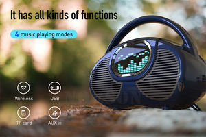 Loa-altavoz portátil de bajos profundos, caja de sonido fuerte, impermeable IPX5, para exteriores, con Bluetooth - Product Image 6