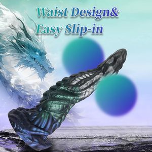Dildo Anal de Silicona Líquida Realista con Nudo, Estimulación del Punto G y la Próstata, Dildo de Fantasía con Forma de Monstruo para Hombres, Mujeres y Gays - Product Image 5
