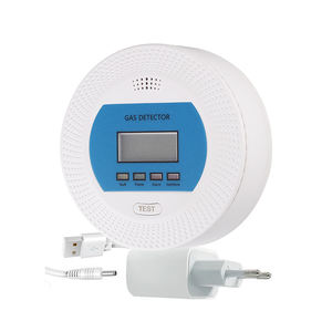 <span class=keywords><strong>Detector</strong></span> De Vazamento De Gás com Display LCD Bateria de Backup Dupla AC/LPG Detecção De Incêndio 230v Gás <span class=keywords><strong>Detector</strong></span> Home Kit com Válvula - Product Image 2