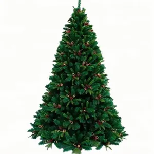 Fábrica Atacado Alta Qualidade 150cm 180cm 210cm 240cm Full PE árvores de Natal decorativas