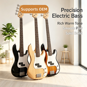 Basso Elettrico Professionale a Quattro Corde da 34 Pollici con Corpo in Legno Massello a 20 Tasti per Musica Rock/Jazz, Personalizzazione OEM di Livello Professionale - Product Image 1