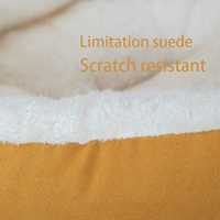 Vente chaude en gros, lit pour animaux de compagnie en peluche de luxe, imprimé moderne personnalisé, coussin de canapé, lit rond pour chat et chien