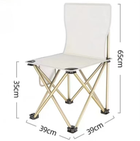 Chaise de camping pliante moderne en acier inoxydable avec poche latérale, légère, en tissu Oxford, garantie commerciale, idéale pour les excursions au lac - Vente chaude