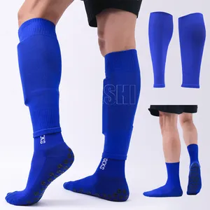 Kaymaz spor futbol çorapları kaymaz futbol kavrama çorap Unisex atletik spor çorapları kauçuk noktalar ile