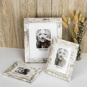Cadre photo vintage américain simple, cadre photo noir et blanc, ensemble de cadres photo avec bordure dorée - Product Image 4