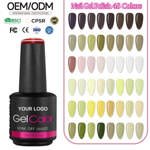 Venta al por Mayor de Esmalte de Gel de 15 ml en 48 Colores, Muestra Gratis, Larga Duración, Sin Hema, Esmalte de Gel UV para Uñas, Esmalte de Gel para Salón de Uñas - Product Image 1