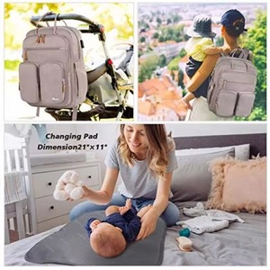 กระเป๋าผ้าอ้อมอเนกประสงค์สำหรับคุณแม่เดินทาง ชุดสี่ชิ้น ตัวอย่างฟรี - Product Image 2