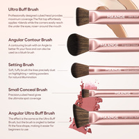 Ensemble de pinceaux de maquillage MAANGE personnalisé OEM&ODM, 19 pièces, pinceaux de maquillage pour les yeux, pinceaux de contouring, anticernes, pinceaux de maquillage professionnels pour le visage