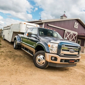 REYNOL Customizable BENT PLATE 5TH WHEEL RAIL <strong>GOOSENECK</strong> <strong>HITCH</strong> WITH 2-5/16&quot; BALL, 25K (3&quot; OFFSET)