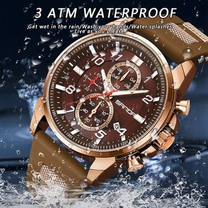 Reloj de Cuarzo Sanda 5506 para Hombre con Calendario de Seis Agujas, Cronógrafo Luminoso de Negocios, Resistente al Agua - Product Image 4