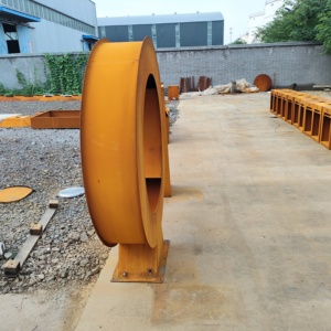 Decoración de Jardín Exterior Personalizada, Arte Moderno con Efecto de Oxidación, Cortina de Agua con Anillo Grande - Product Image 6