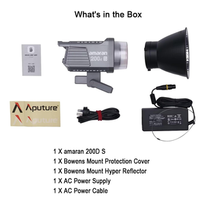 Pour <span class=keywords><strong>Amaran</strong></span> 200D S 200W Lumière vidéo LED bicolore, contrôle par application Bluetooth, alimentation DC/AC, lumière de studio - Product Image 6