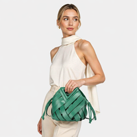 Nouvelle Tendance : Sacs à Bandoulière en Cuir pour Femmes, Modèle Hobo Triangle Creux, Style Panier à Légumes, Sacs à Main et Sacs Portefeuilles Tendance
