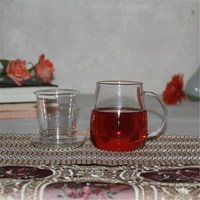 500ml tasse à thé en verre tasse tasses à thé en verre Kits tasses à café tasse transparente avec couvercle infuseur filtre et couvercle pour thé