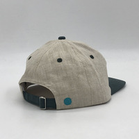 Casquettes de papa en chanvre à profil bas 6 panneaux Vente en gros Usine Broderie plate Casquettes de baseball souples non structurées