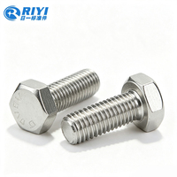 Baut Heksagonal Baja Tahan Karat DIN933 M5 M6 M8 M10 M12 M16 Pasokan Produsen Mur Baut Standar Baut Heksagonal OEM Kustom