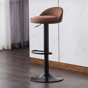 Tabouret de bar professionnel moderne en acier inoxydable avec hauteur réglable et pivotant pour spa, tatouage et restauration - Product Image 4