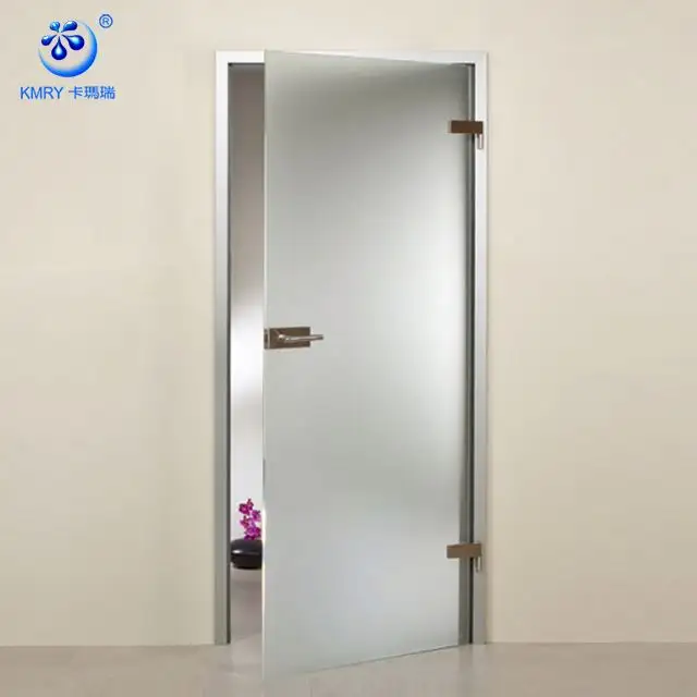 ประตูห้องอาบน้ำประตูเข้าภายในบานพับกระจกฝ้าประตู